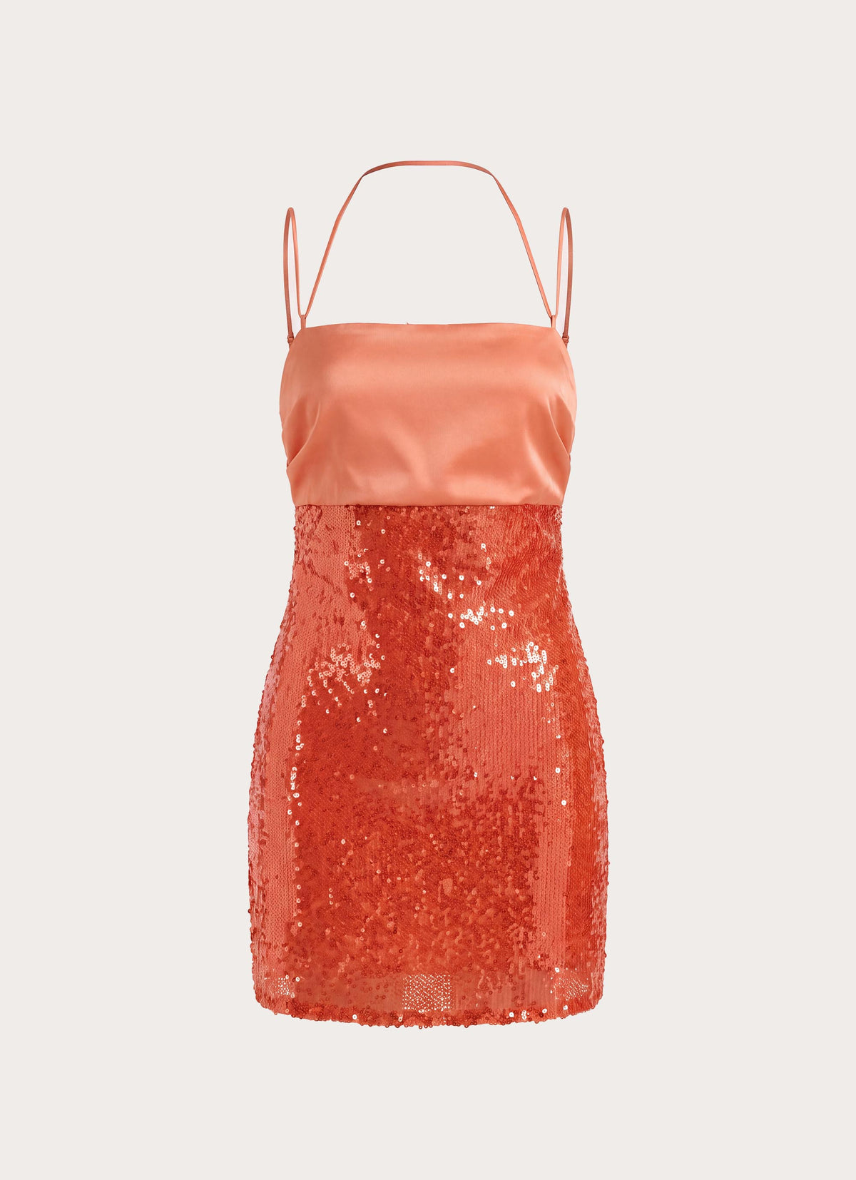 Belize Sequin Mini Dress - Orange
