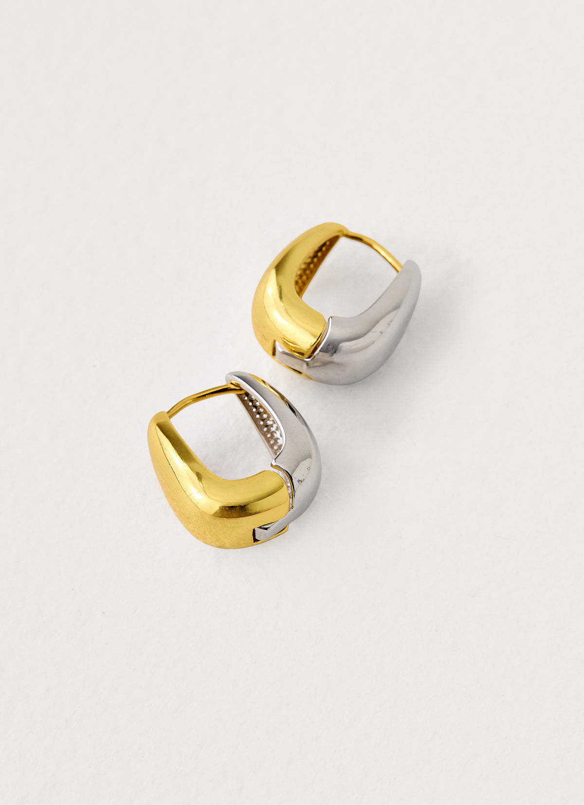 Bella Earrings - Gold Silver Metal