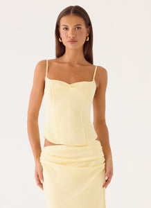 Belle Chime Bustier - Baby Yellow