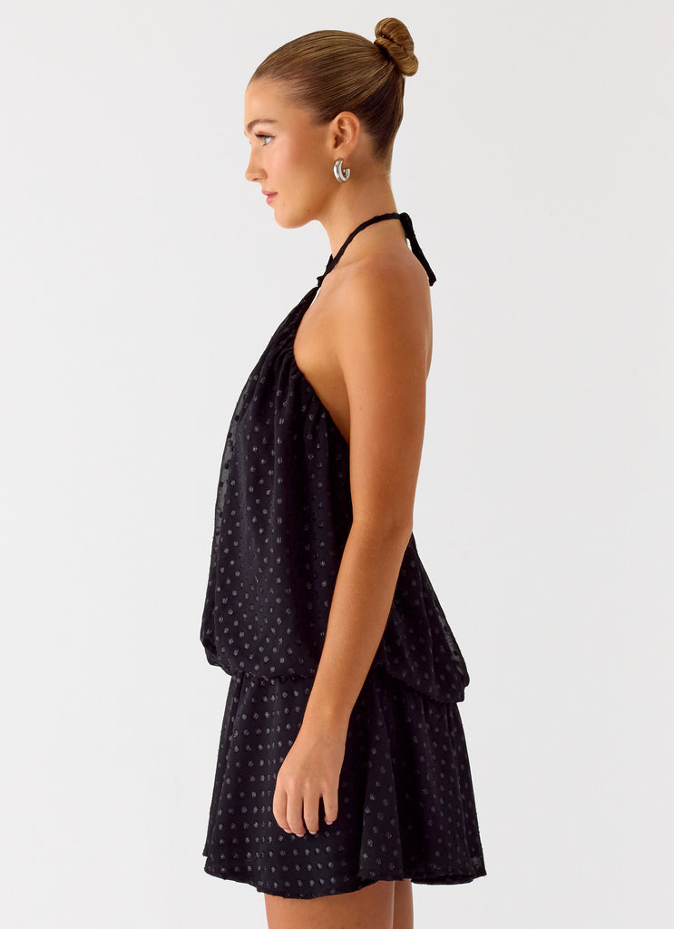 Bet You Wanna Mini Dress - Black