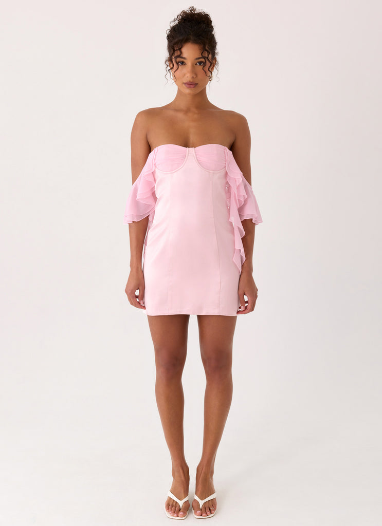 Bex Strapless Mini Dress - Pink