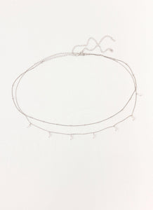 Blush Pearl Belly Chain - Silver