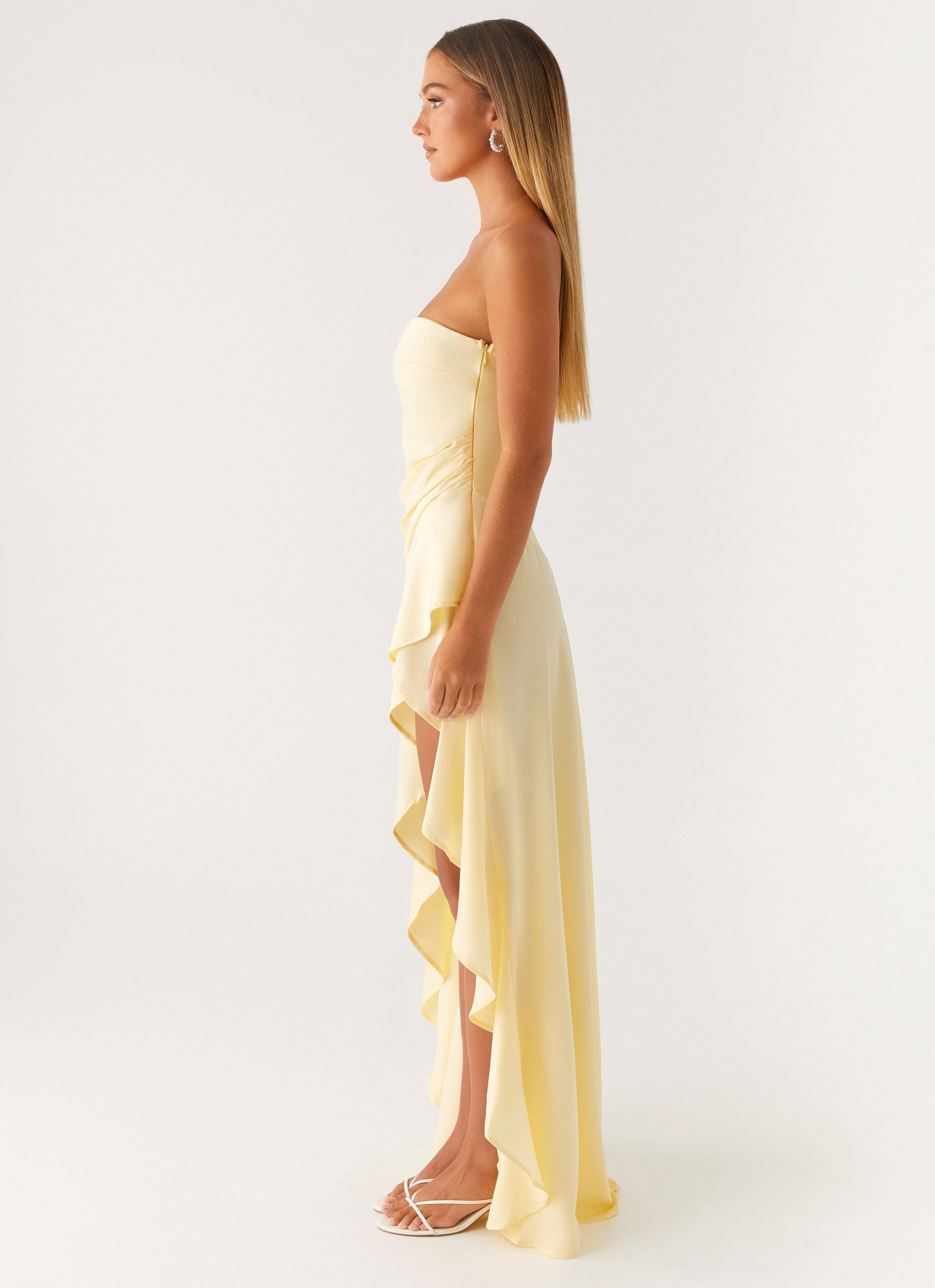Bodie Maxi Dress - Pastel Yellow – Peppermayo