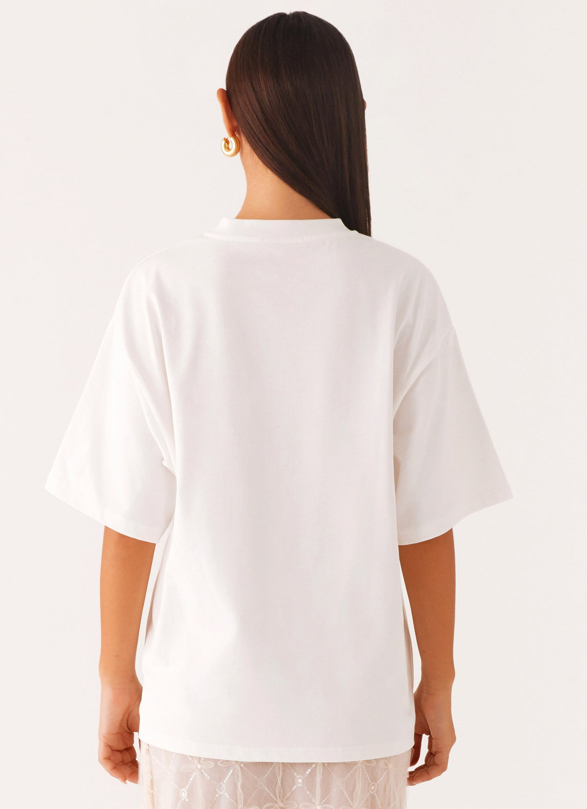 Born to Have Fun Oversized Graphic Tee - Blue Shell