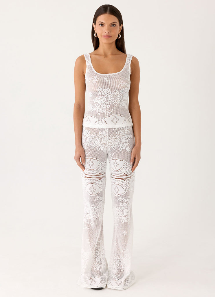 Bosten Low Rise Pants - White