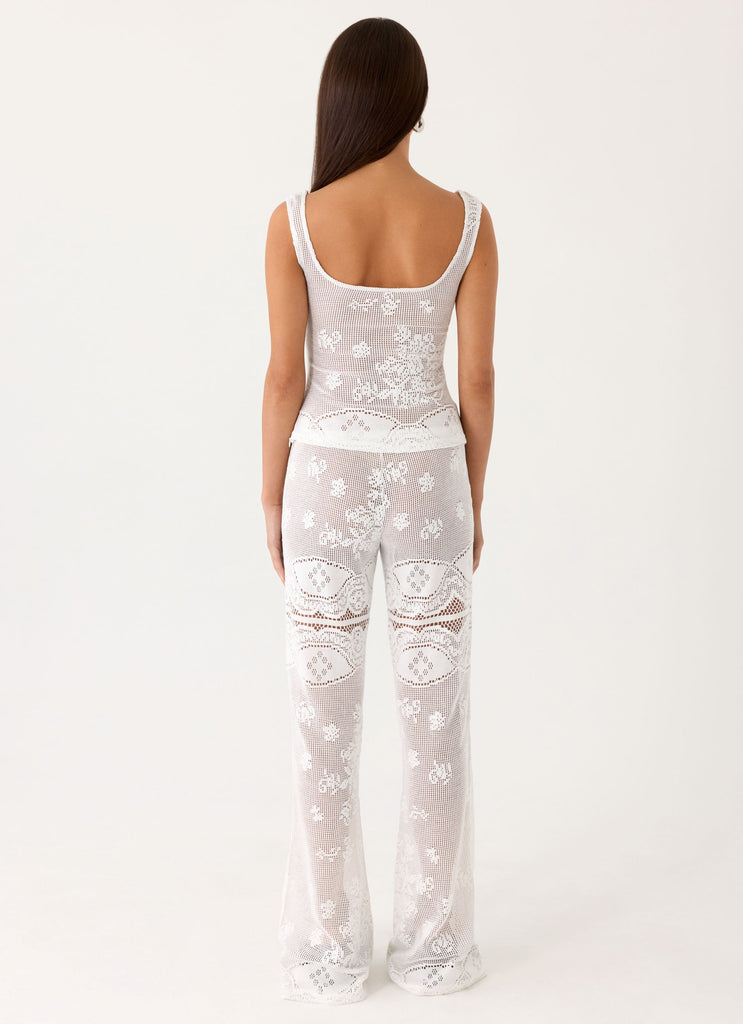 Bosten Low Rise Pants - White