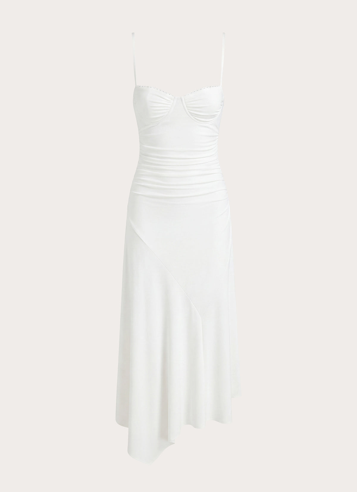 Bottle Pop Midi Dress - White