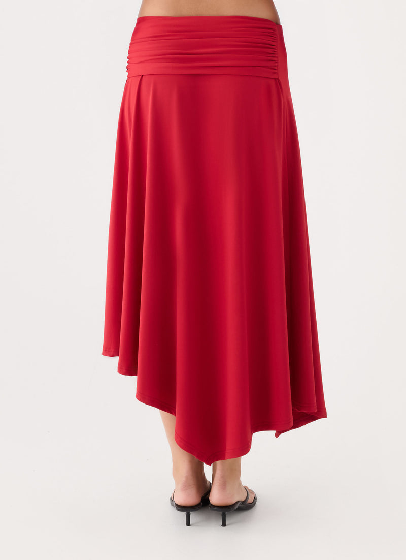 Briege Maxi Skirt - Red
