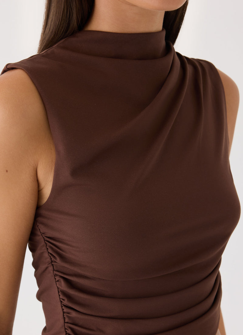 Briege Top - Chocolate