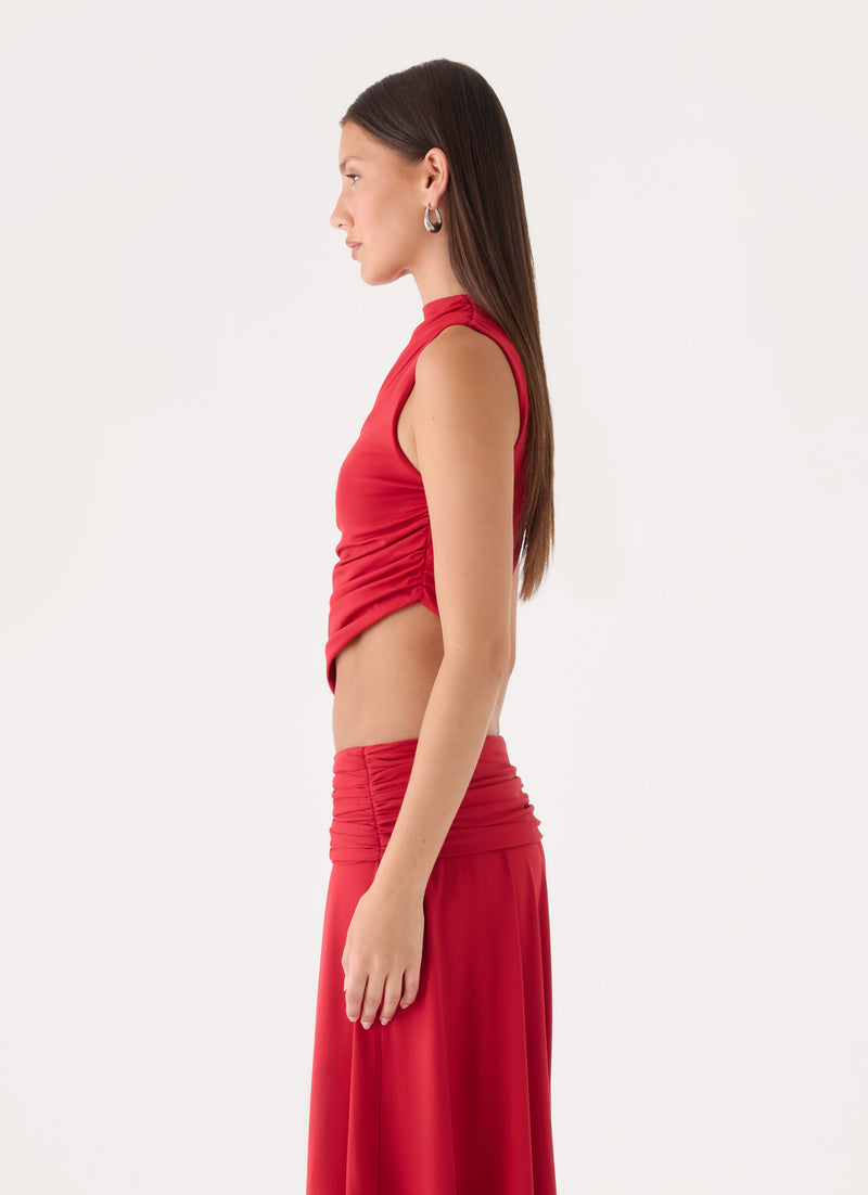 Briege Top - Red