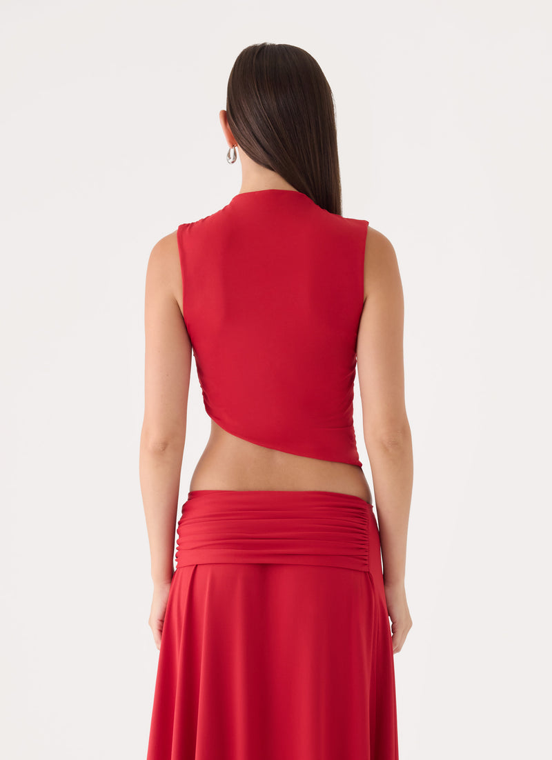 Briege Top - Red