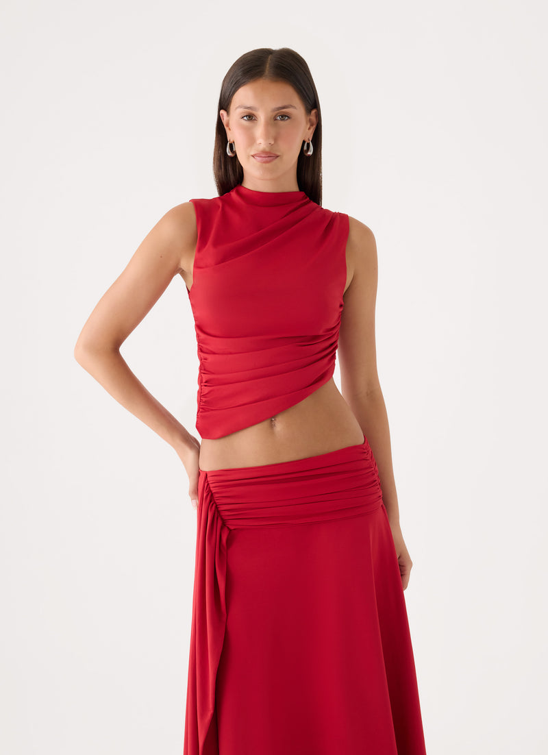 Briege Top - Red