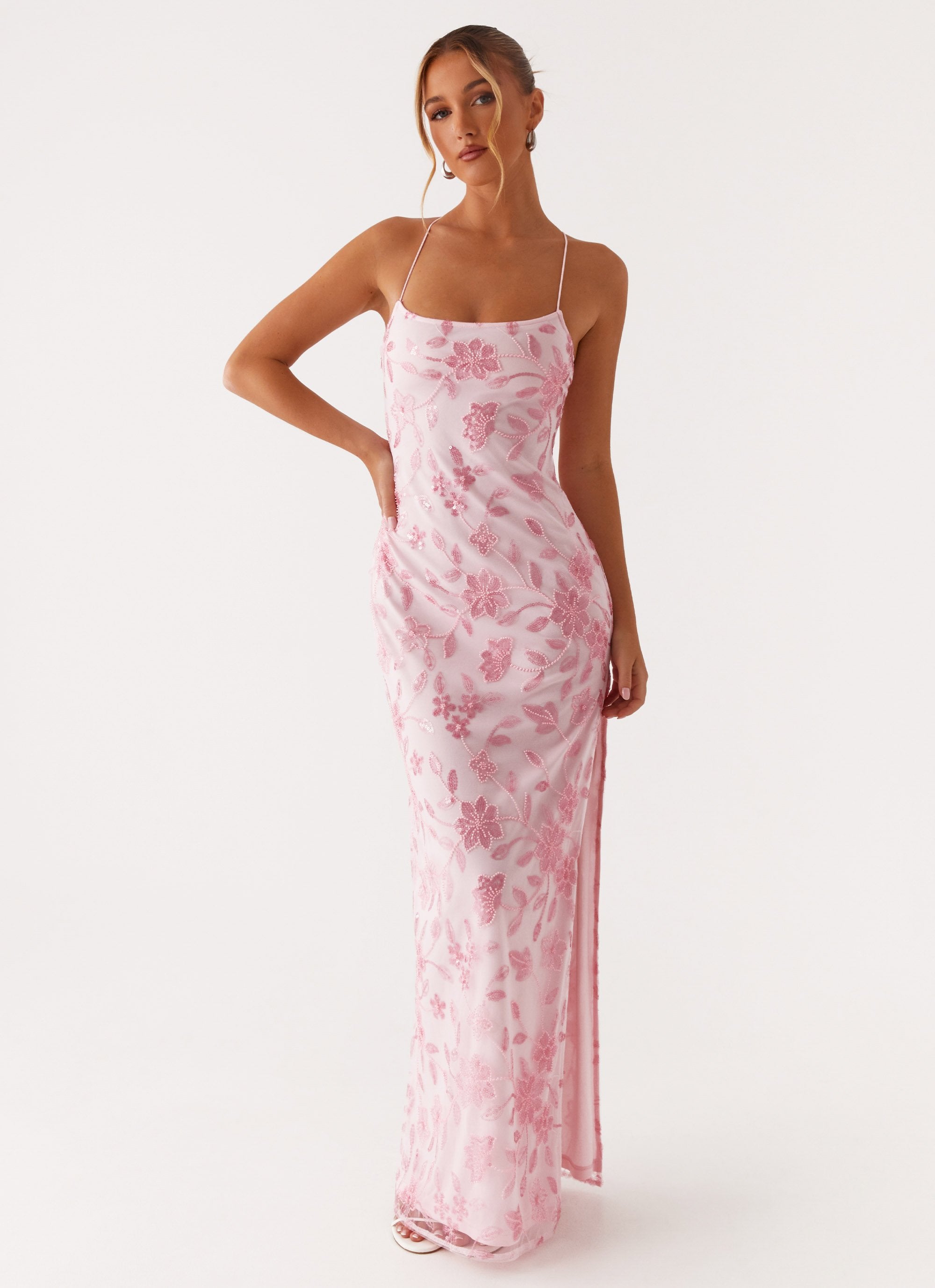 Bright Lights Beaded Maxi Dress