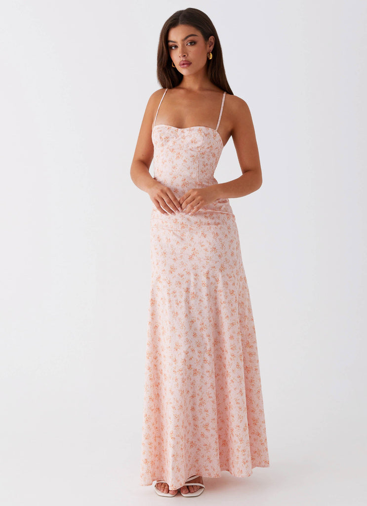 Britney Maxi Dress - Pink Ditsy Floral Peppermayo Britney Maxi Dress - Pink Ditsy Floral Peppermayo