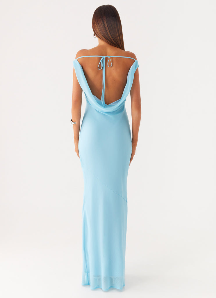 Brittany Chiffon Maxi Dress - Turquoise Peppermayo Brittany Chiffon Maxi Dress - Turquoise Peppermayo