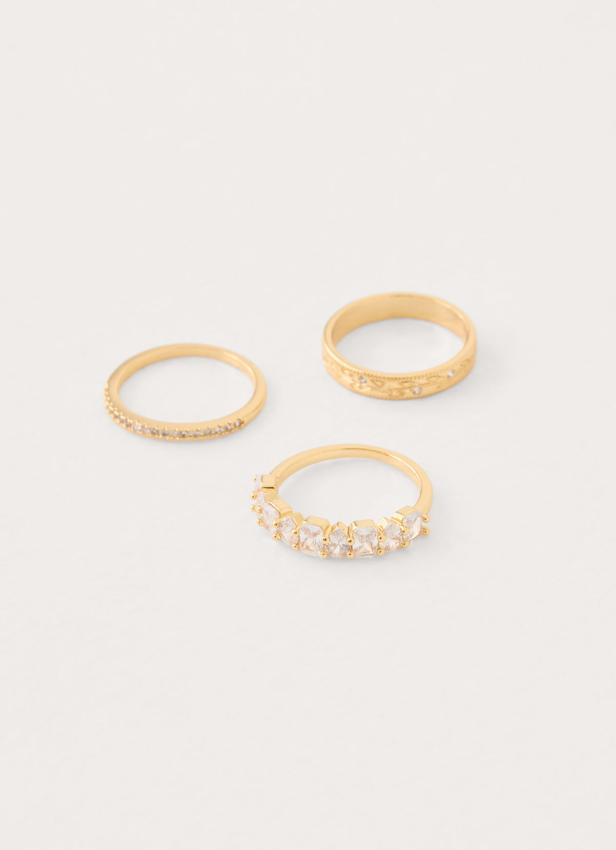 Carly Ring Stack - Gold