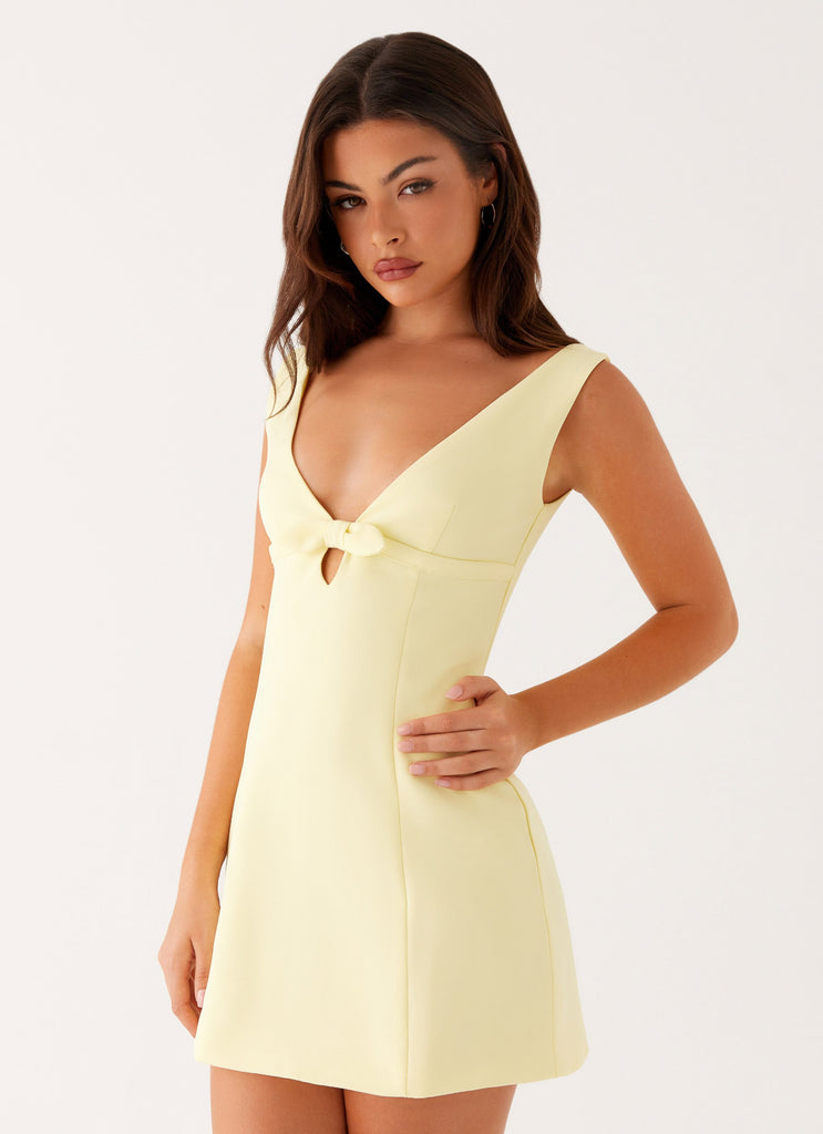 Caitlin Mini Dress - Yellow