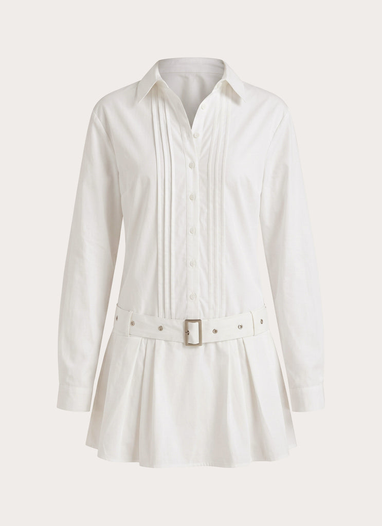 Calipso Shirt Dress - White
