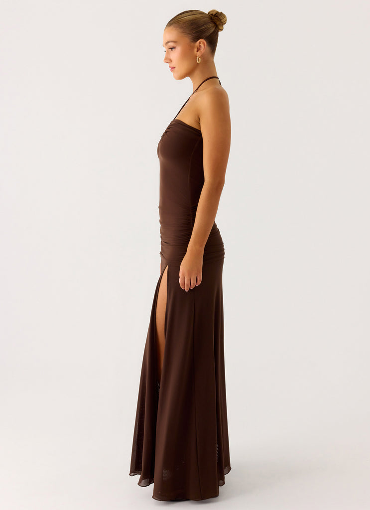 kali maxi dress brown Kali Affordable Spaghetti Straps Sleeveless Long Chiffon Bridesmaid Dresses