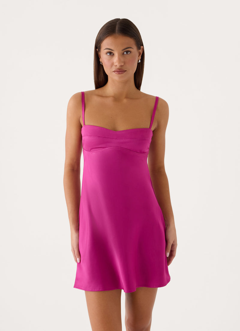Camden Mini Dress - Deep Pink