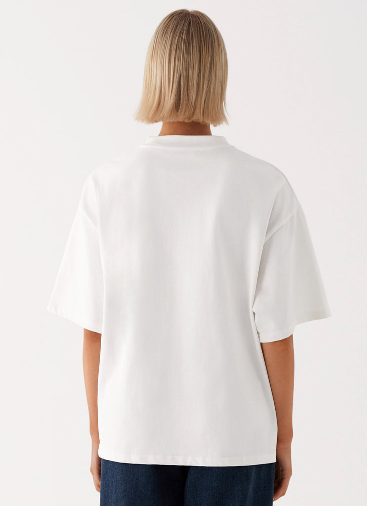 Carefree Monogram T-Shirt - White