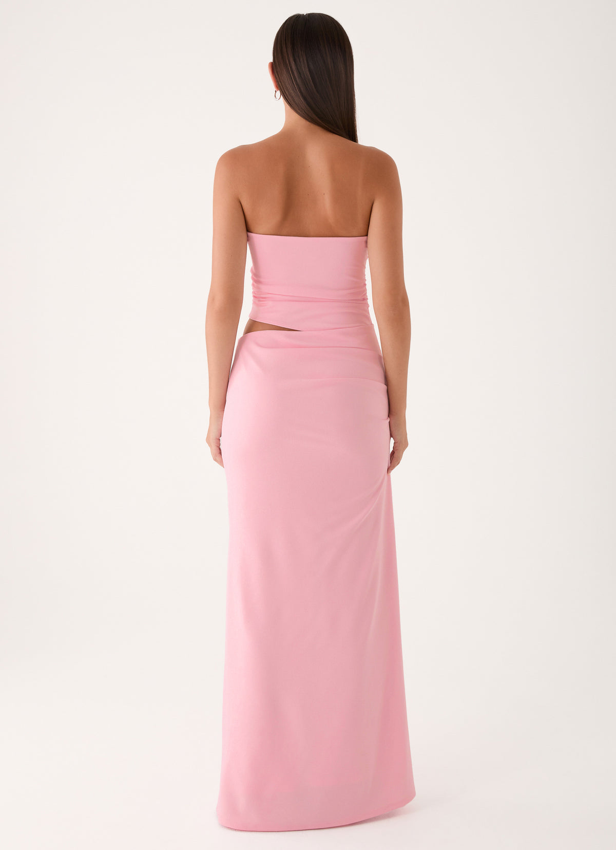 Carella Strapless Maxi Dress - Pink