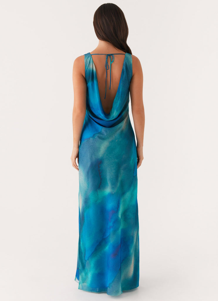 Carelle Maxi Dress - Blue Tie Dye