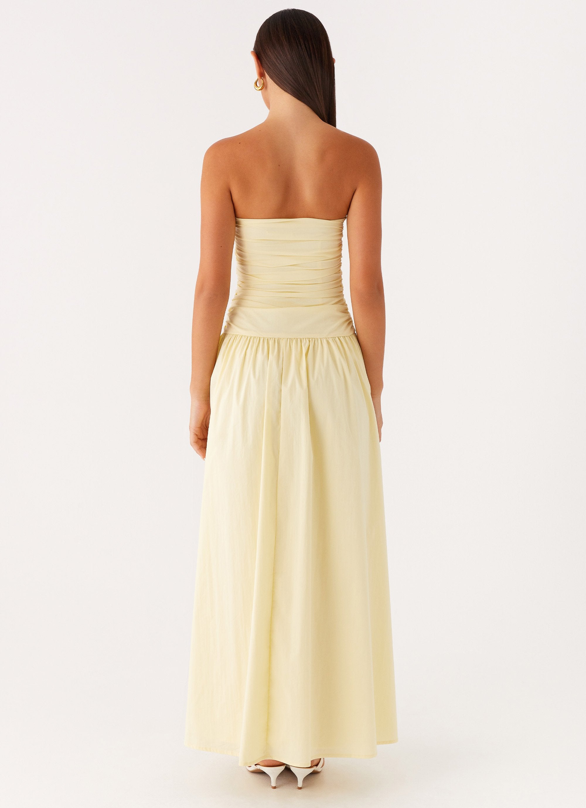 Carmel Maxi Dress - Yellow – Peppermayo