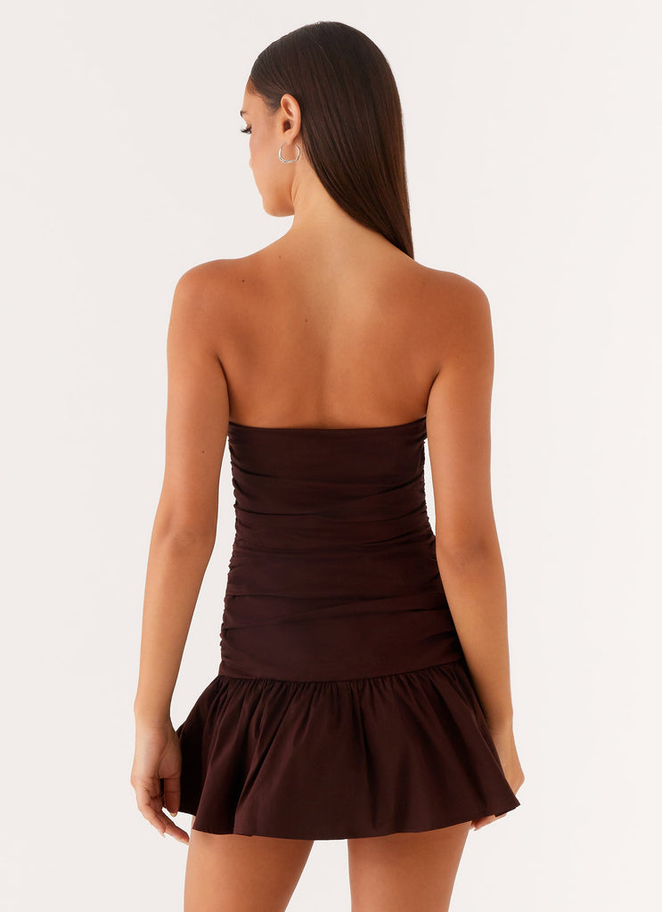 Carmel Mini Dress - Chocolate