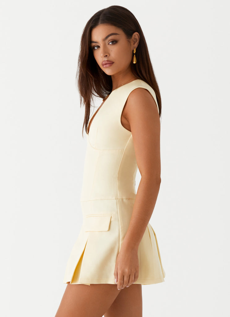 Cassia Mini Dress - Yellow