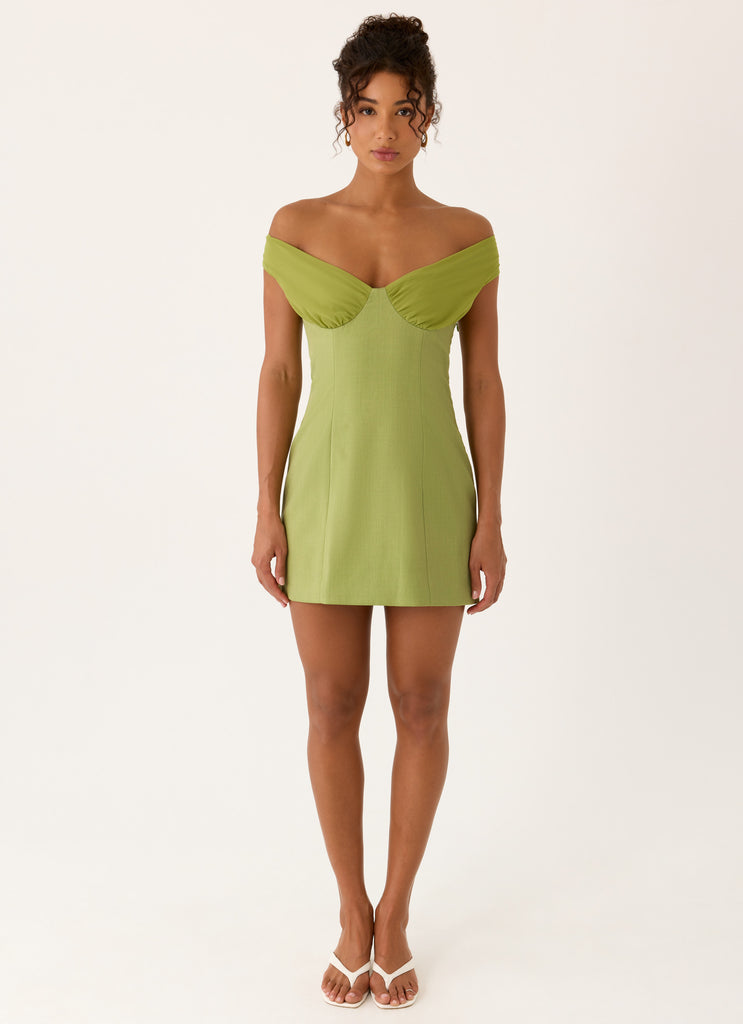Caterina Mini Dress - Fern Green