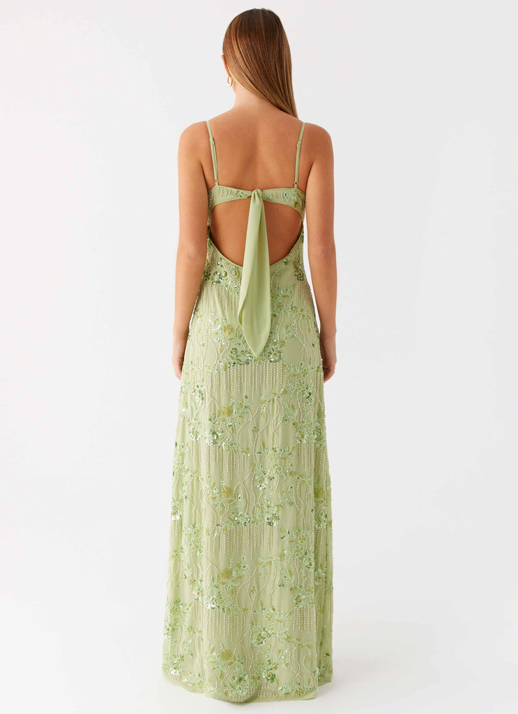 Celandine Beaded Maxi Dress - Lime Peppermayo Celandine Beaded Maxi Dress - Lime Peppermayo