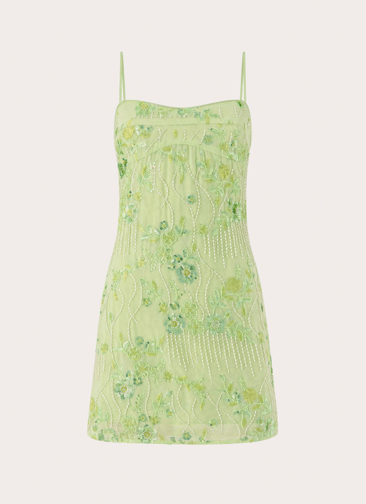 Celandine Mini Dress - Lime