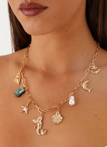 Celia Charm Necklace - Multi