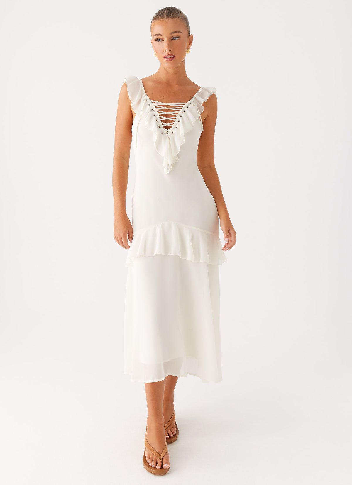 Celie Midi Dress Ivory 6