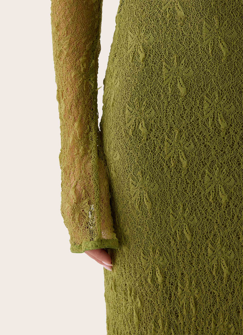 Chalet Maxi Dress - Olive Green
