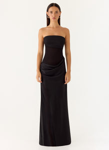 Champagne Skies Maxi Dress - Black