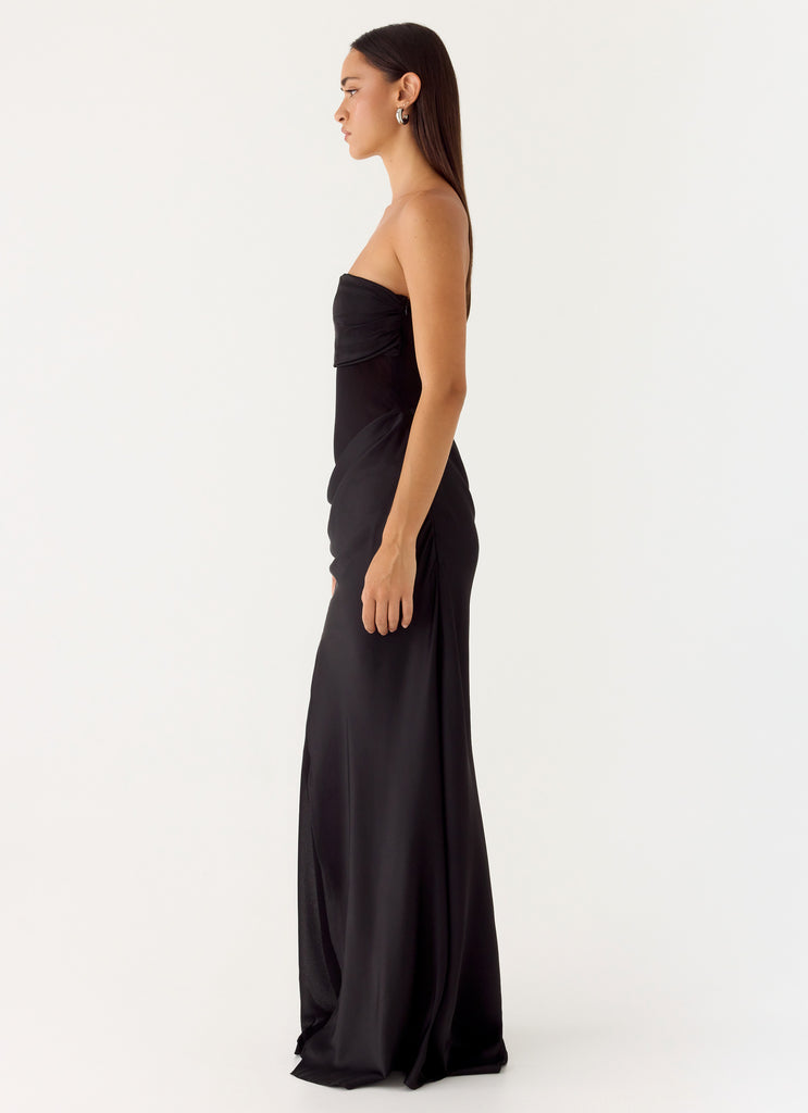 Champagne Skies Maxi Dress - Black
