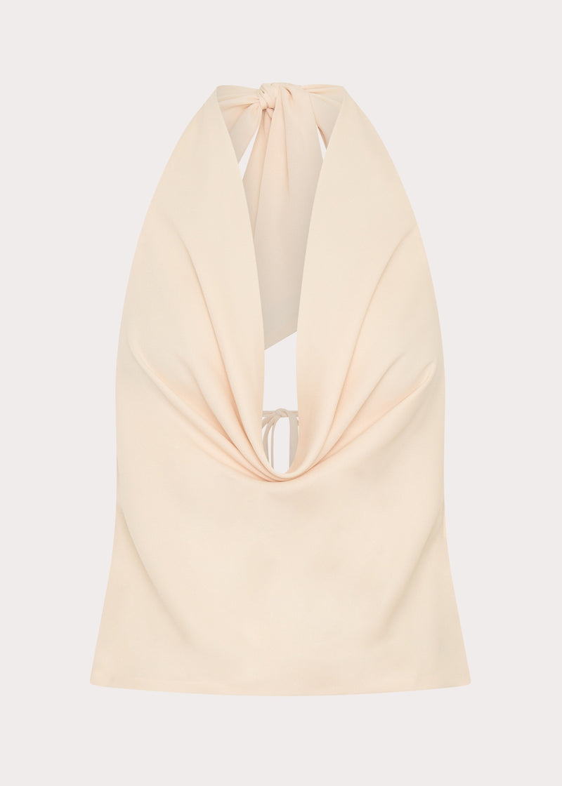 Charli Cowl Top - Lemon
