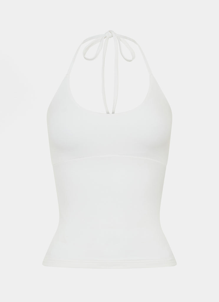 Chauncey Halter Top - White