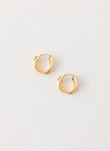 Chrome Crush Earrings - Gold