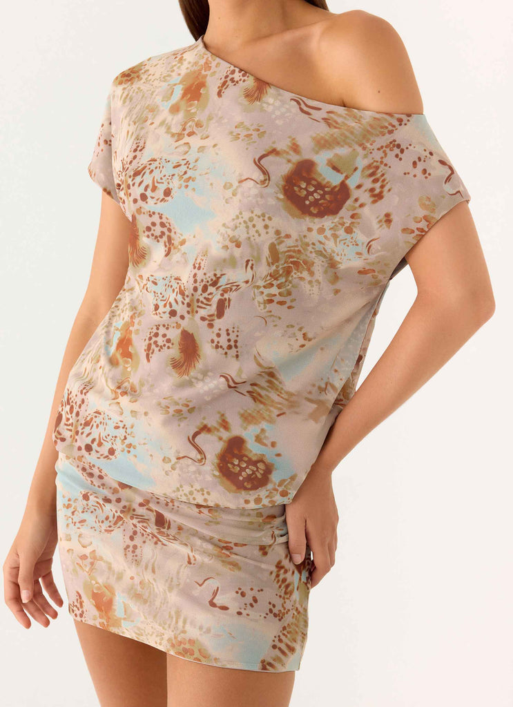 Cinema Mini Dress - Desert Blur