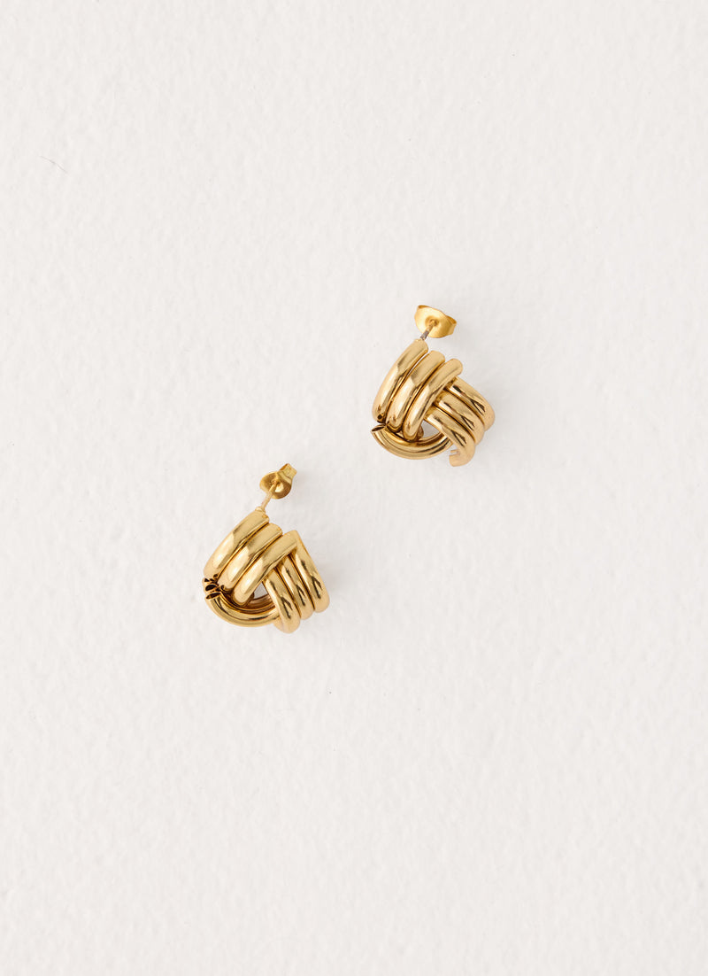 Clean Cut Earrings - Gold