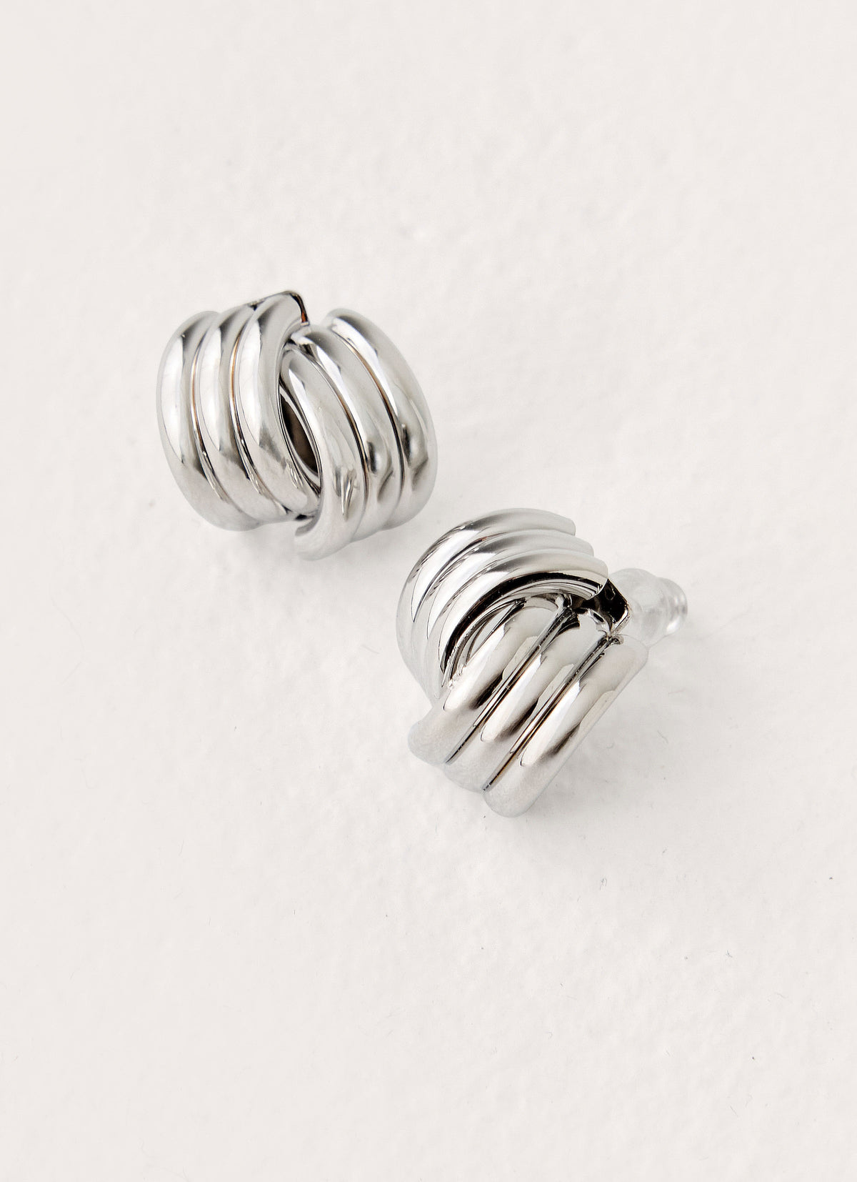 Clean Cut Earrings - Silver