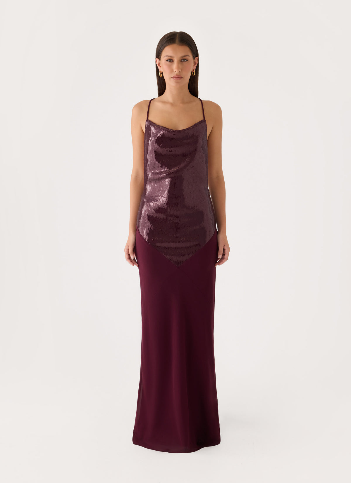 Cleodora Maxi Dress - Plum