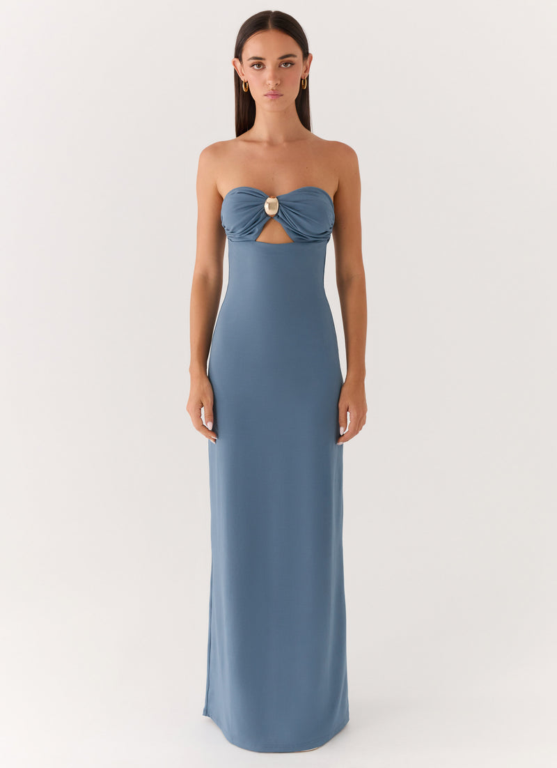 Coast Is Clear Maxi Dress - Coastal Blue