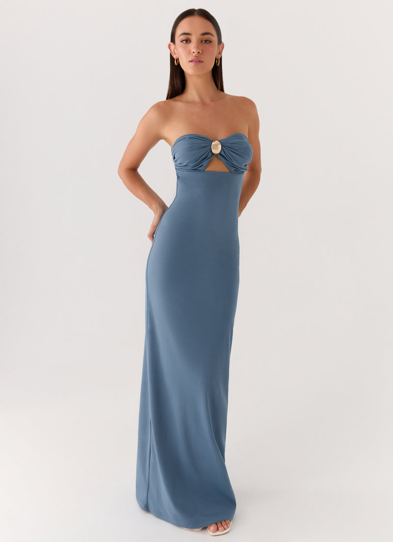 Coast Is Clear Maxi Dress - Coastal Blue