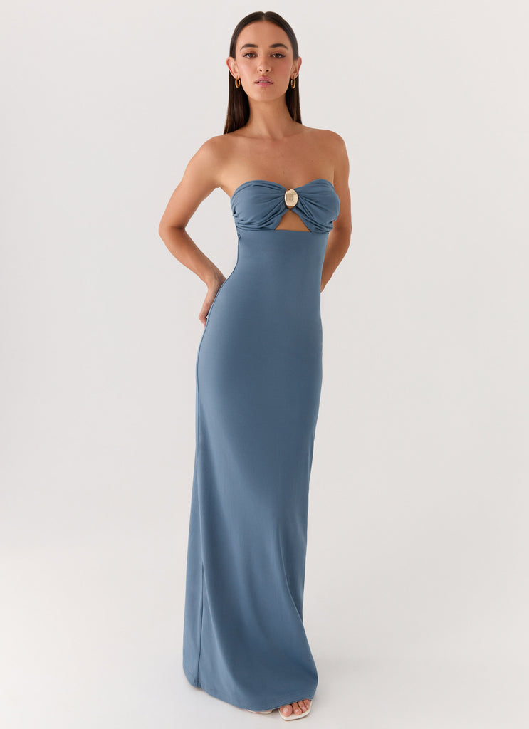 Coast Is Clear Maxi Dress - Coastal Blue