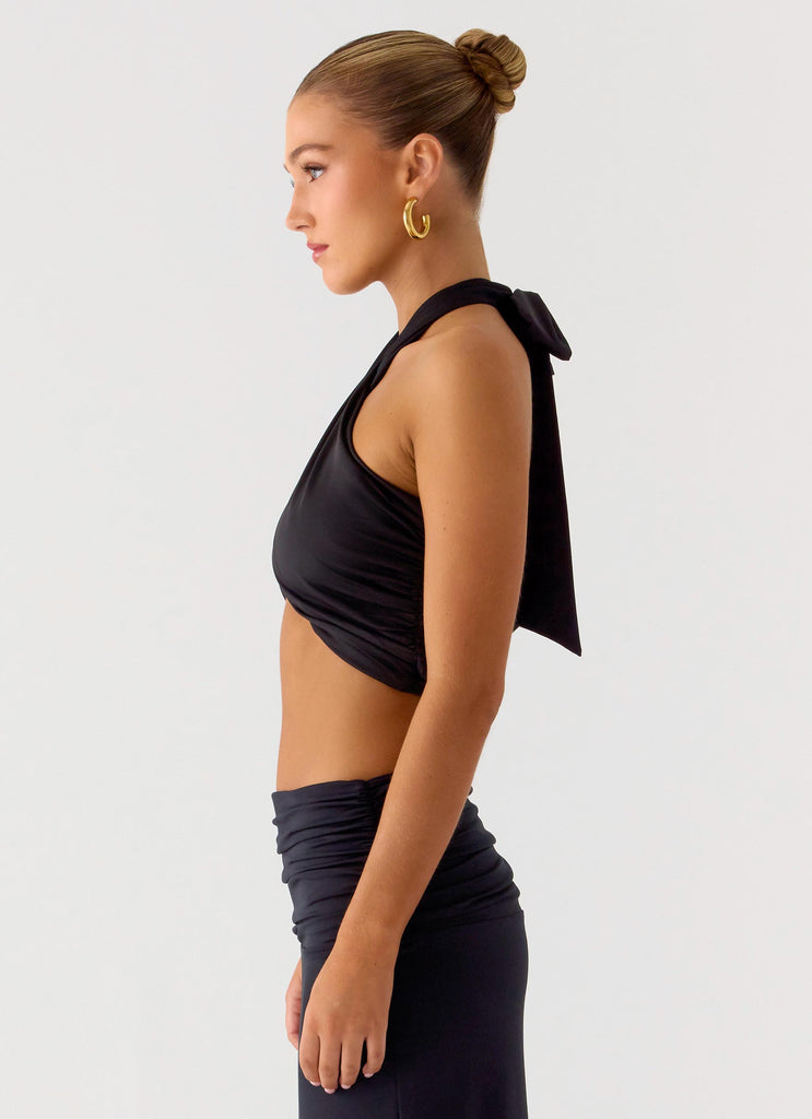 Coletta Wrap Top - Black