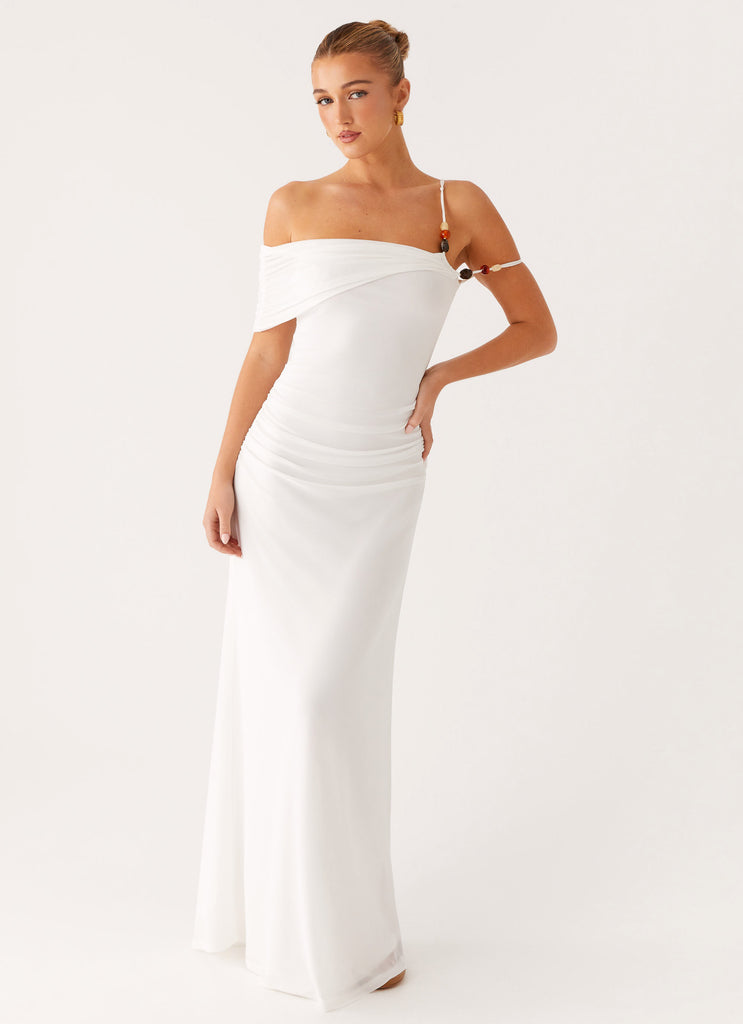 Peppermayo Exclusive Conquer Maxi Dress - Off White - Image 5